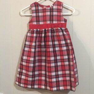 Carter’s Girls Plaid Christmas Holiday Dress Size 5